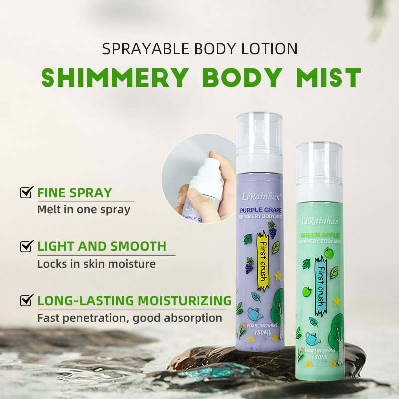 Private Label Moisturizer Body Lotion Fruit Body Spray Mist 
