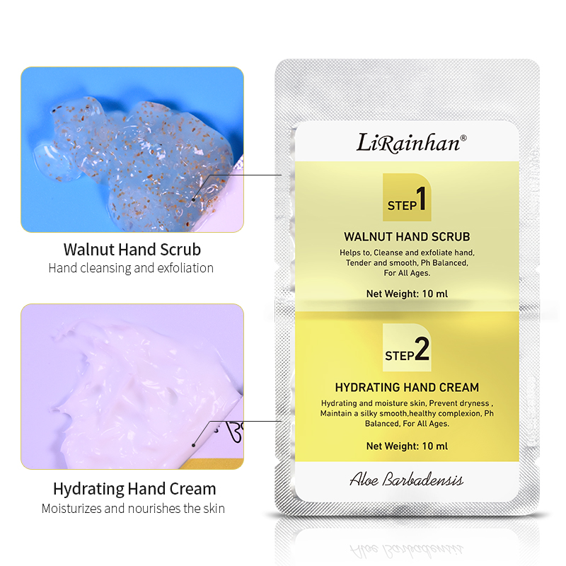  LIRAINHAN Hydrating Moisturizing Exfoliating Scrub for hand+Moisturizing Cream for hand