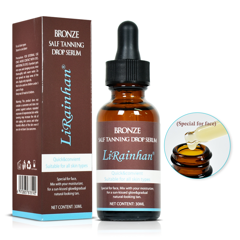 Wholesale Body Sunscreen Body Deep Self Tanning Serum Body Face Moisturizing Vegan Natural Tan Serum