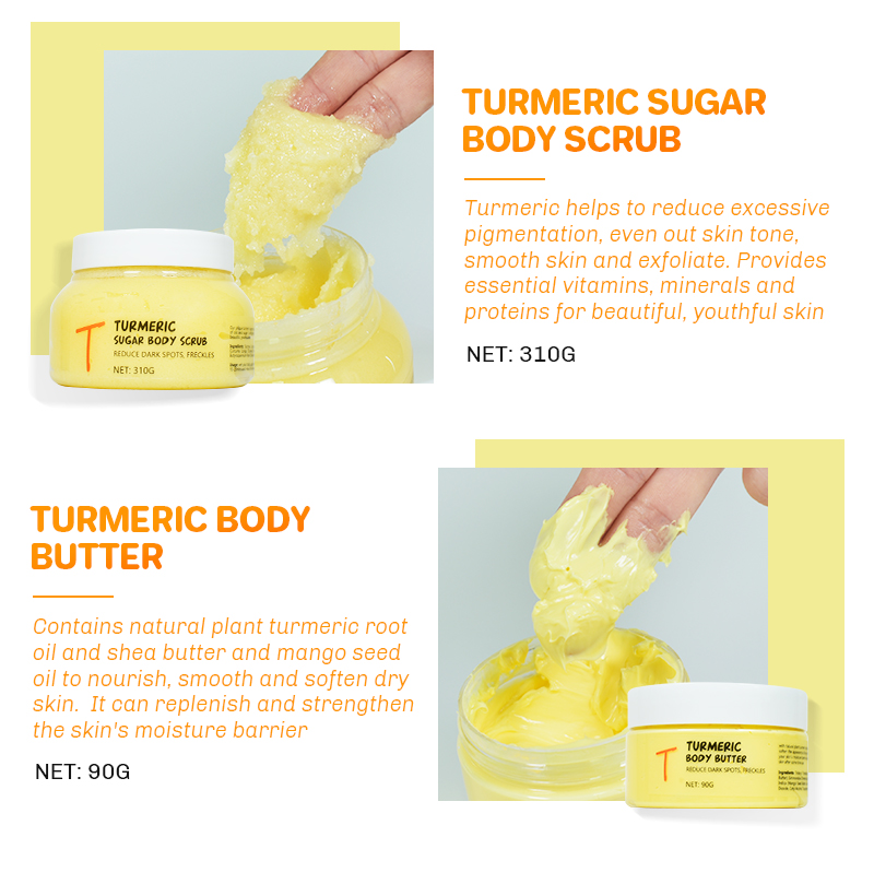 LIRAINHAN Turmeric Sugar Body Scrub Buy Exfoliating Private Label