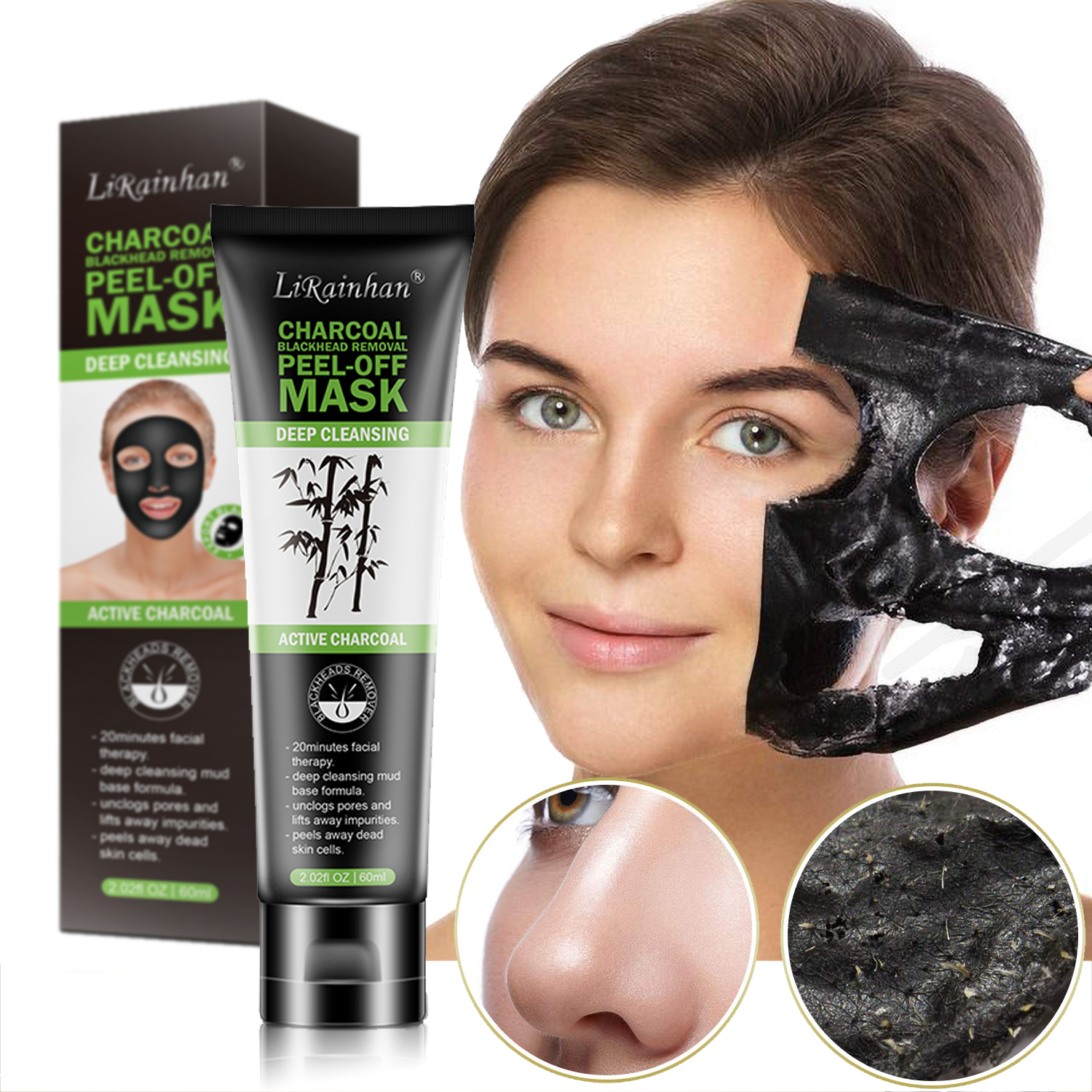 Factory Custom Blackhead Remover Purifying Peel Off Mask Remover Charcoal Face Mask for Deep Cleansing Blackheads