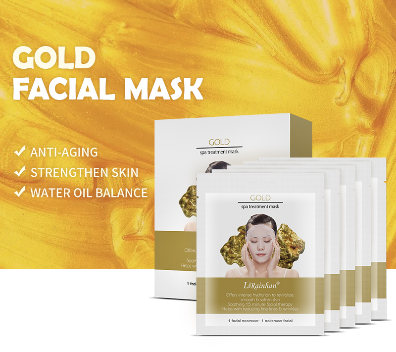24k Gold Intense Hydration&Anti Wrinkle Face Mask By LIRAINHAN