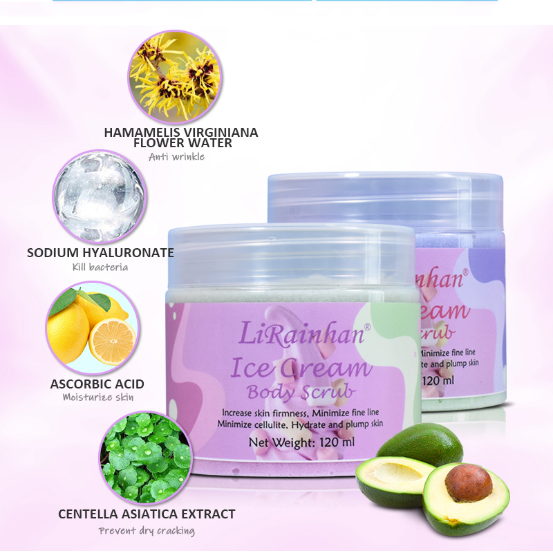 Custom Face And Body Scrub With The Benefits Of Ice Cream With Its Unique Formula That Leaves The Skin Soft And Glowing 
