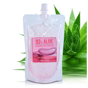 Private Label Reduces Skin Redness Improves Skin Tone Reduces Dark Spots Replenishes Skin Cells Rose Aloe Vera Gel