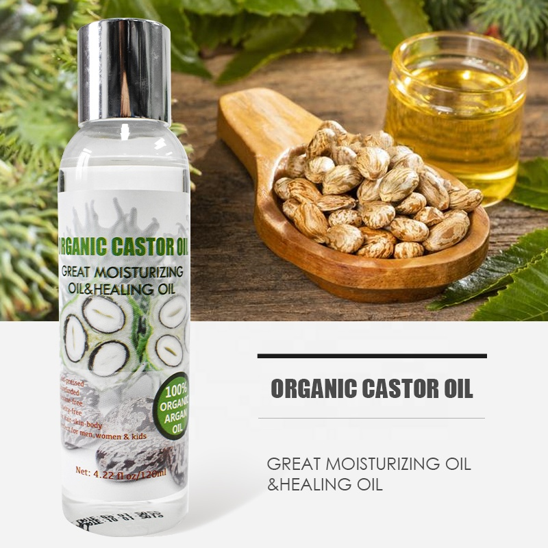 Factory Custom Organic Castor Oil for Hair Growth, Eyelashes and Eyebrows For Natural Carrier Oil, Hair Oil and Body Oil , Moisturizing Massage Oil 